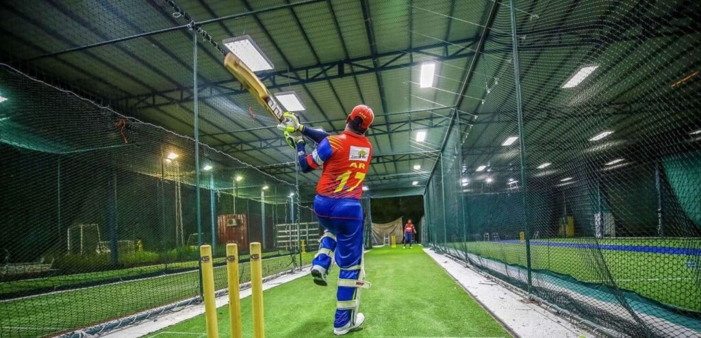 Cricket practice nets installation in Hyderabad - high impact sports netting by JNS