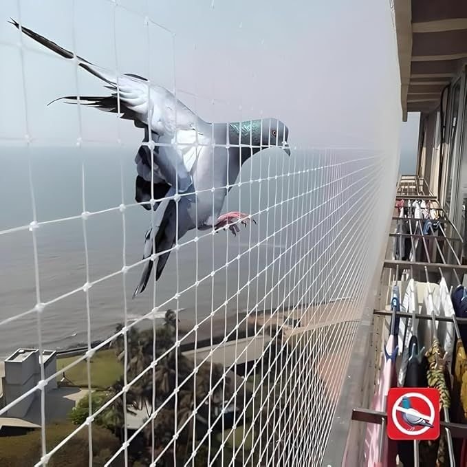 Pigeon safety nets on terrace – Kukatpally apartment - JNS Safety Nets Hyderabad